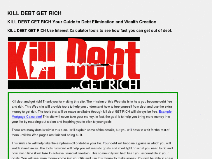 www.killdebtgetrich.com