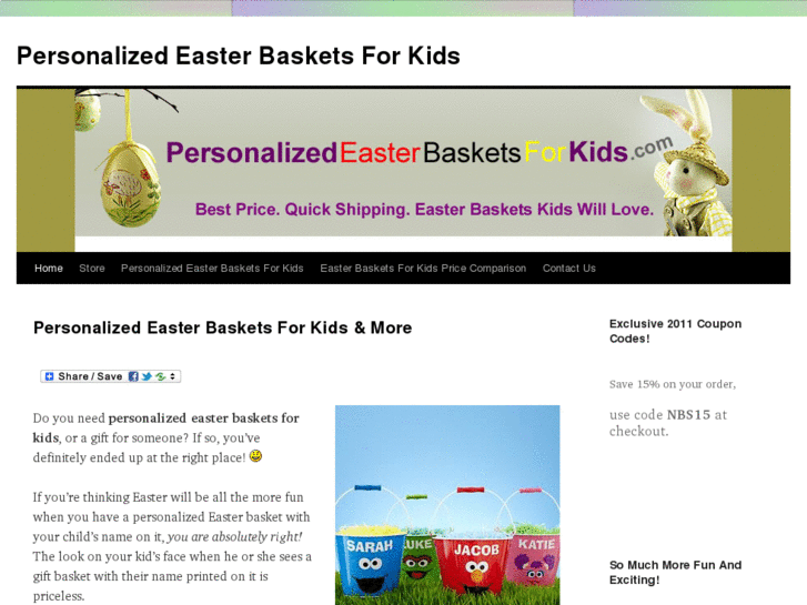 www.personalizedeasterbasketsforkids.com