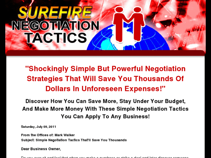 www.surefirenegotiationtactics.net