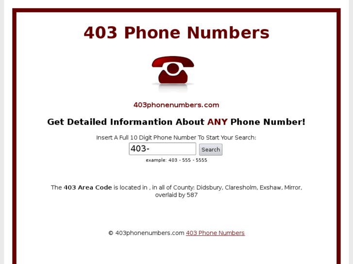 www.403phonenumbers.com