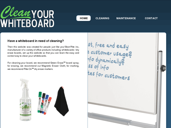 www.cleanyourwhiteboard.com