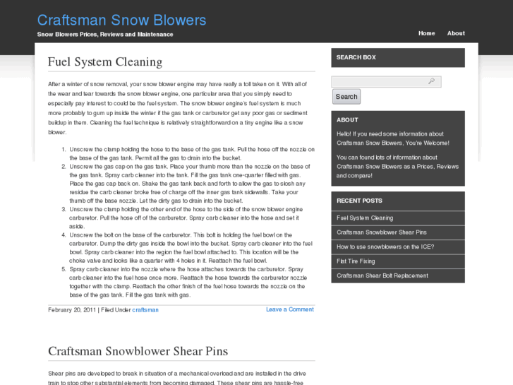 www.craftsmansnowblowers.com