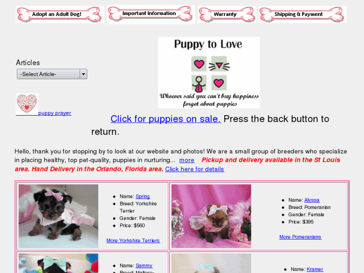 www.puppytolove.com