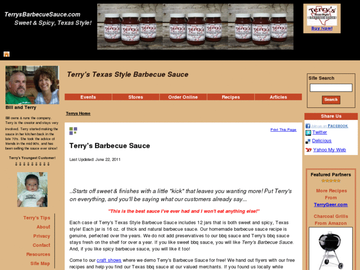 www.terrysbarbecuesauce.com