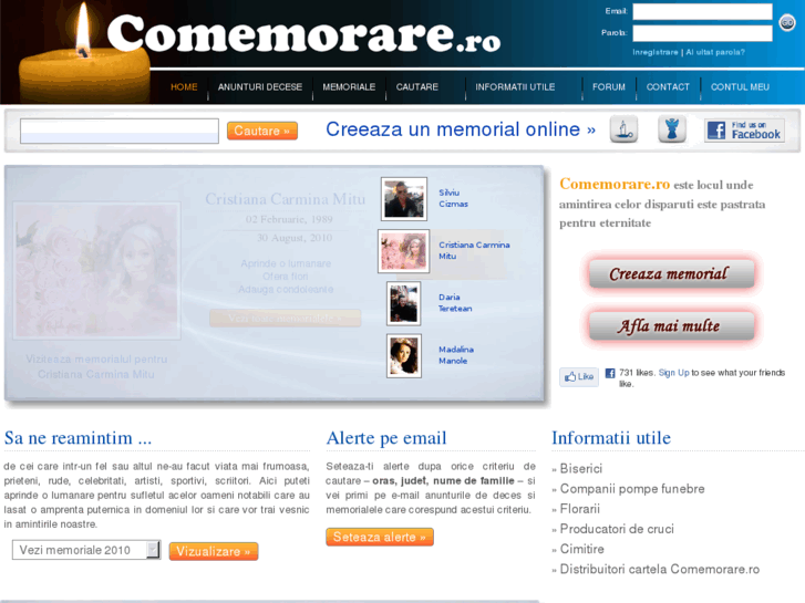 www.comemorare.com