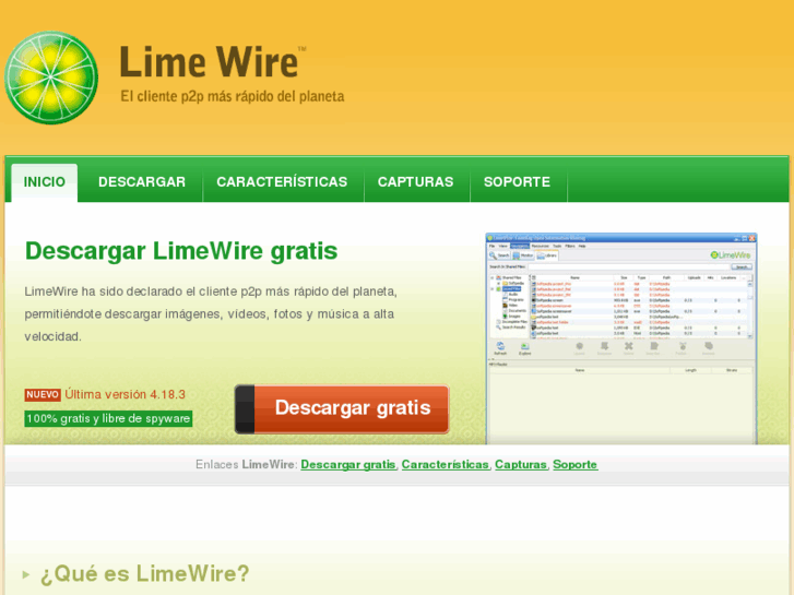 www.limewire.nom.es