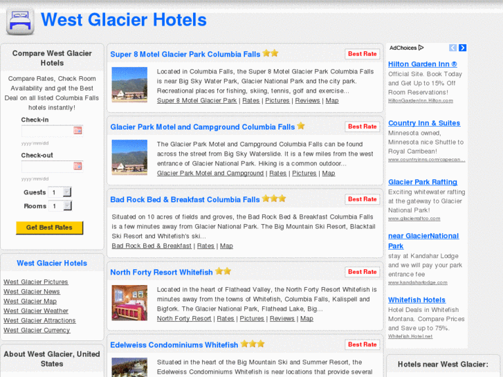 www.westglacierhotels.com