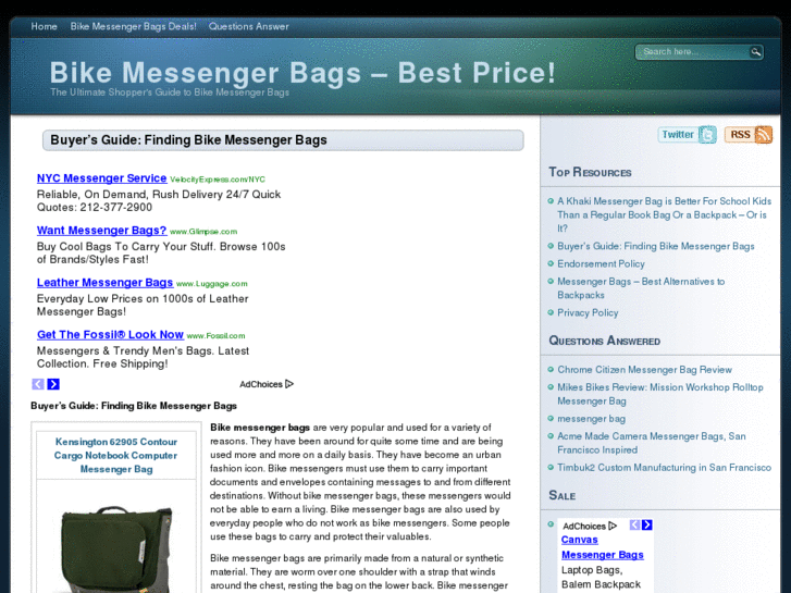 www.bikemessengerbags.org