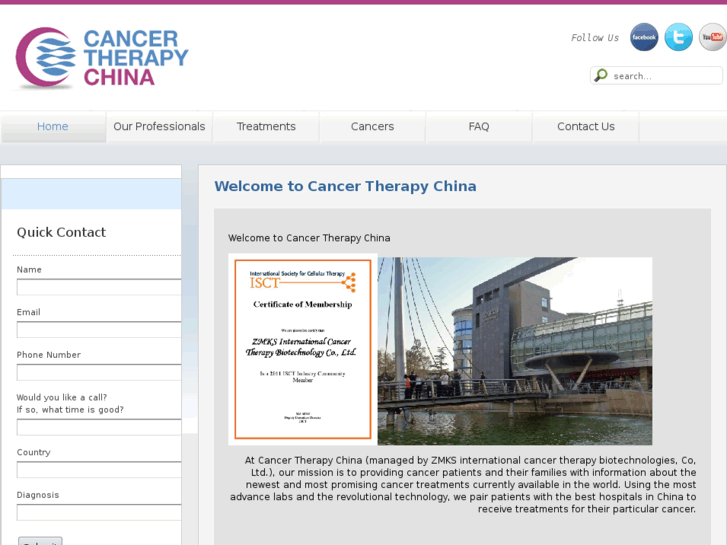 www.cancertherapychina.com