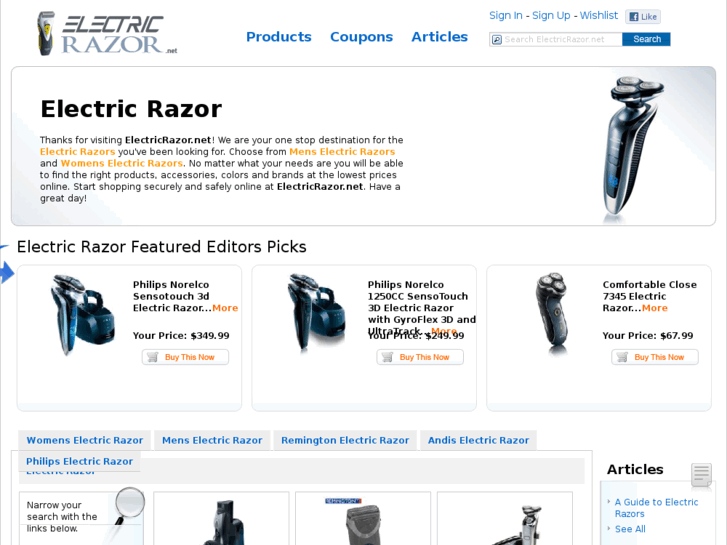 www.electricrazor.net