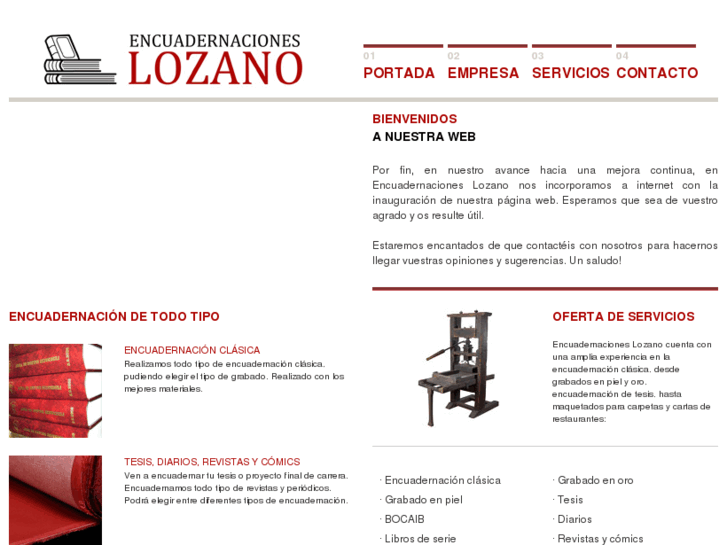 www.encuadernacioneslozano.com