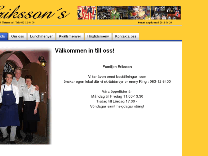 www.erikssonsrestaurang.com