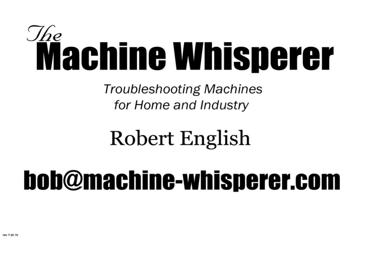 www.machine-whisperer.com