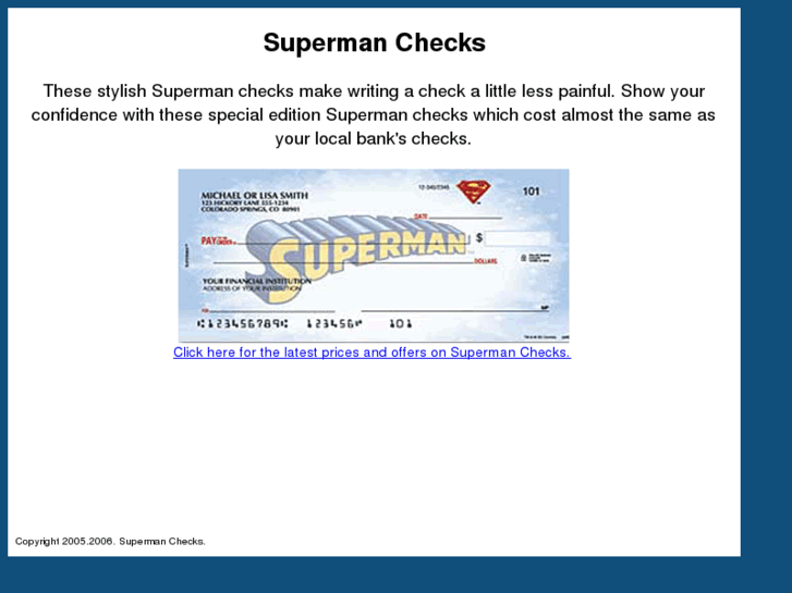 www.supermanchecks.com