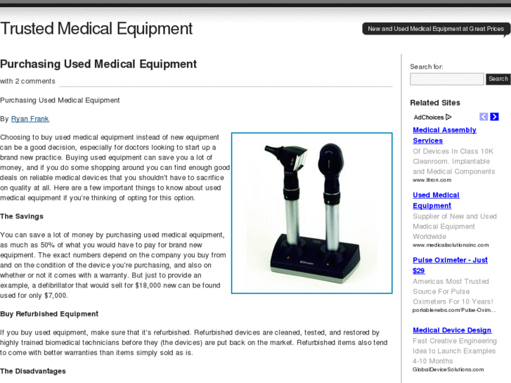 www.trustedmedicalequipment.info