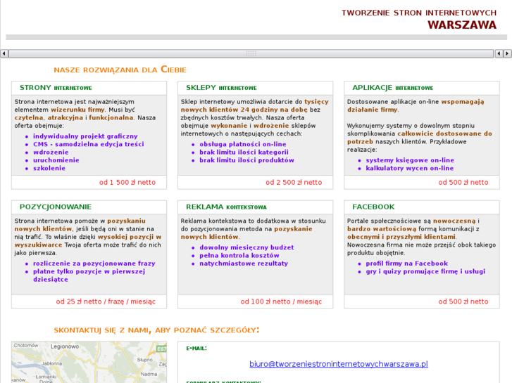 www.tworzeniestroninternetowychwarszawa.pl