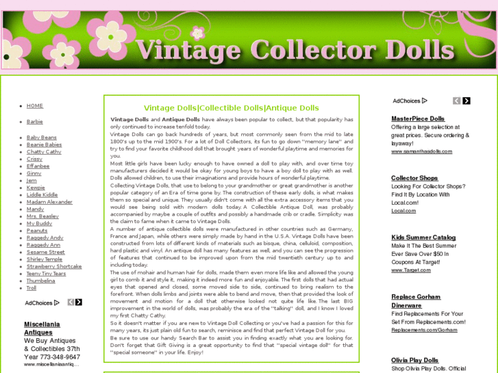 www.vintagecollectordolls.com