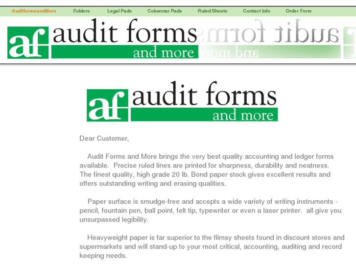 www.auditformsandmore.com