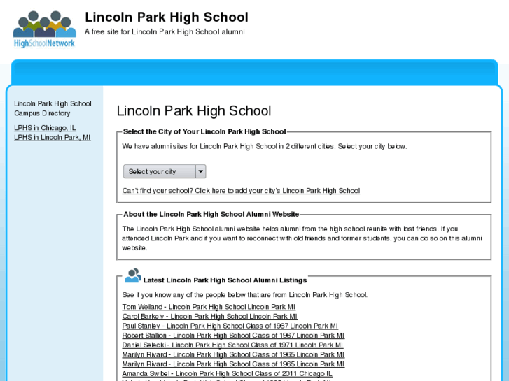 www.lincolnparkhighschool.net