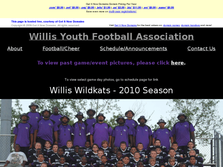 www.willisyouthfootball.com