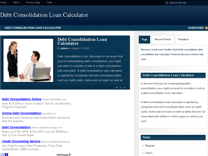 www.debtconsolidationloancalculator.org