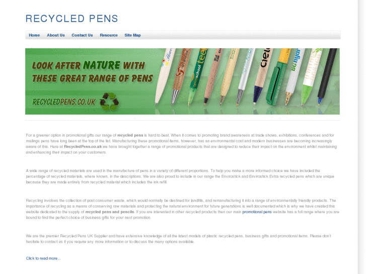 www.recycledpens.co.uk