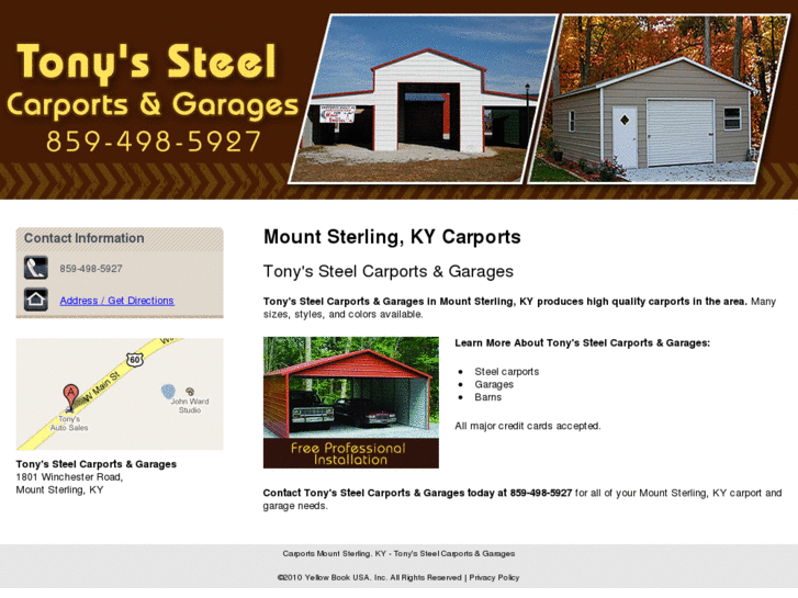 www.tonyssteelcarportsandgarages.com