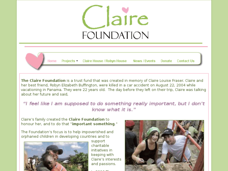 www.clairefraserfoundation.com