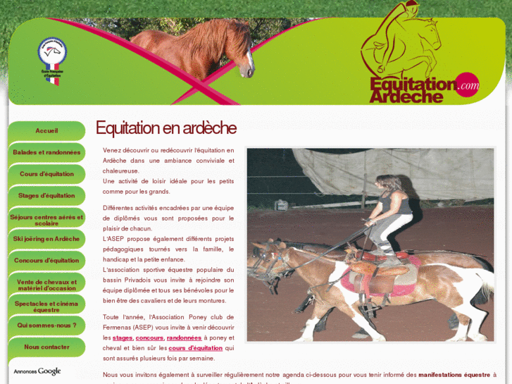 www.equitation-ardeche.com