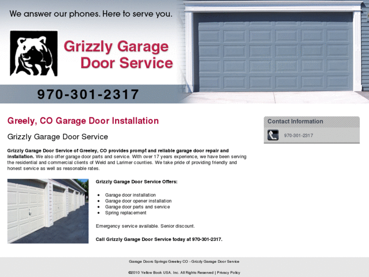 www.grizzlygaragedoorservice.com