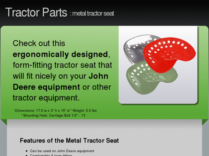 www.metaltractorseat.com