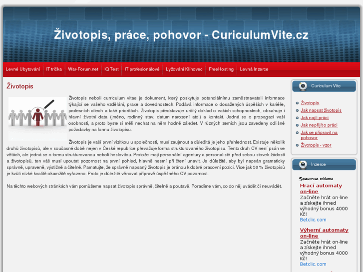 www.curiculumvite.cz