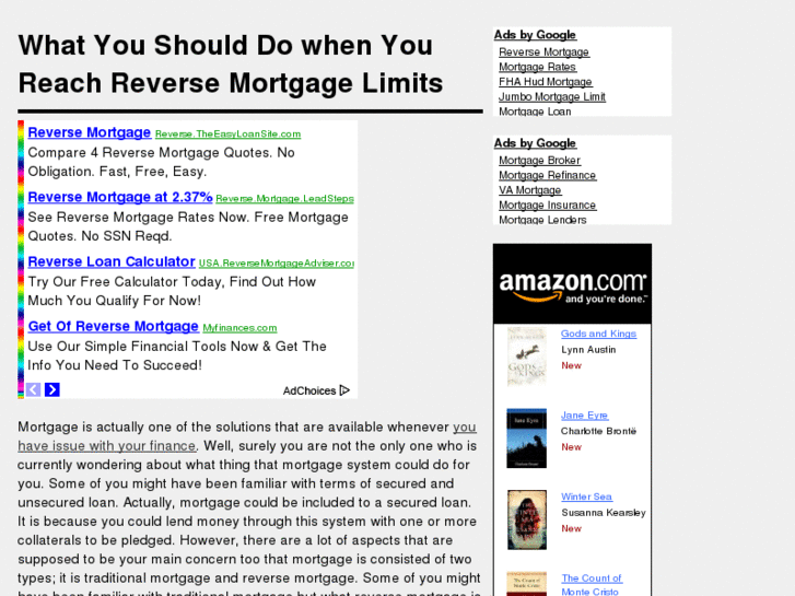 www.reversemortgagelimits.com