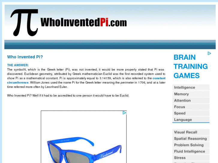 www.whoinventedpi.com