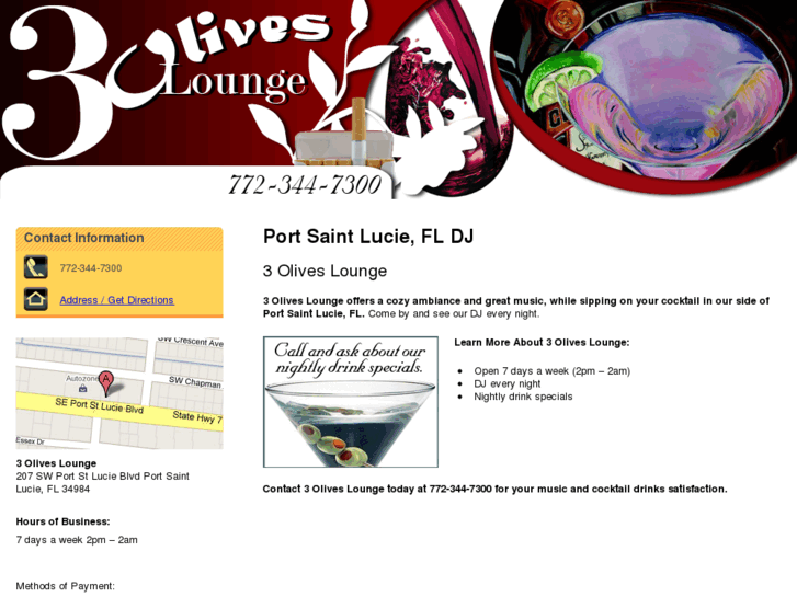 www.3oliveslounge.com