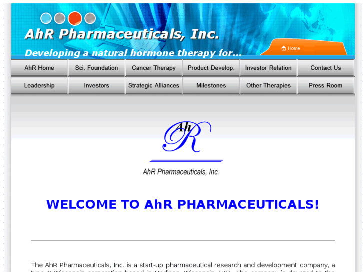 www.ahr-pharmaceuticals.com