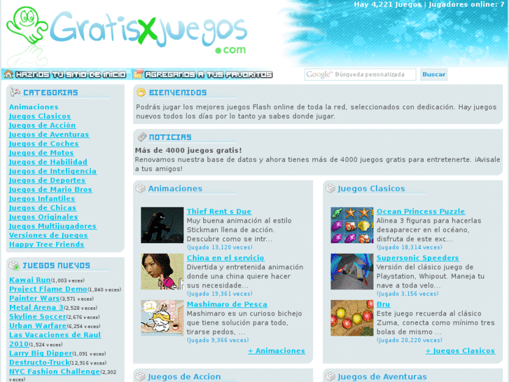 www.gratisxjuegos.com