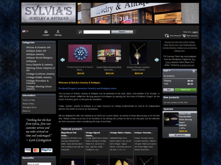 www.sylvias-antiques.com