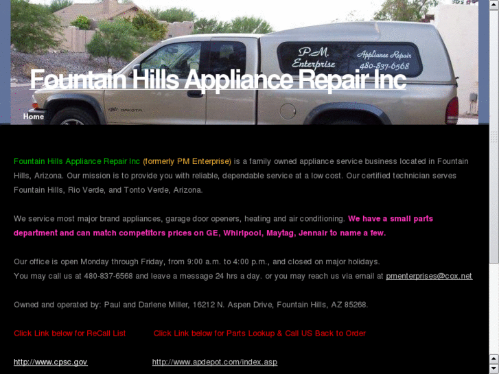 www.fountainhillsappliancerepair.com