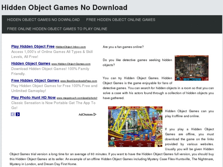 www.hiddenobjectgamesnodownload.com