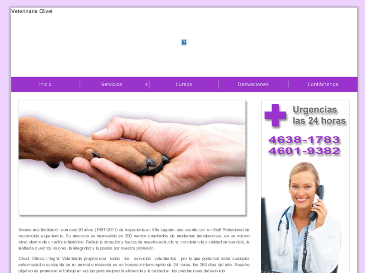 www.veterinariaclivet24hs.com