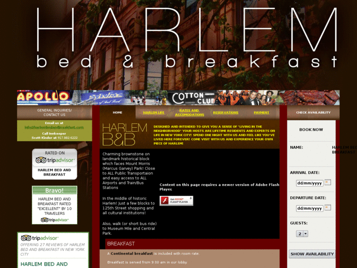 www.harlembedbreakfast.com