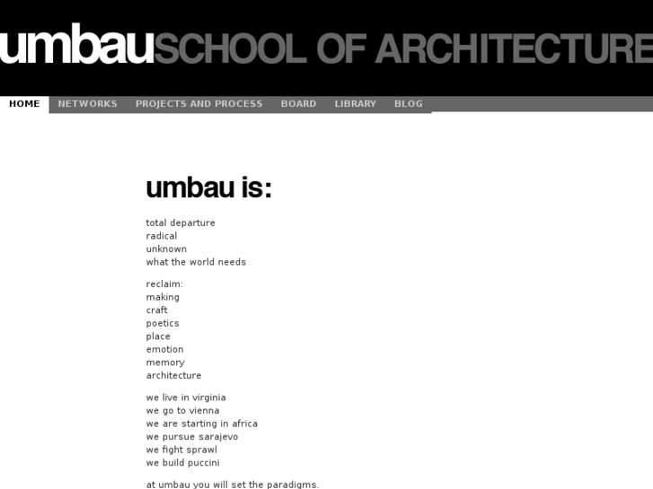 www.umbauschoolofarchitecture.org