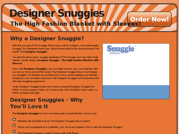 www.designer-snuggies.com