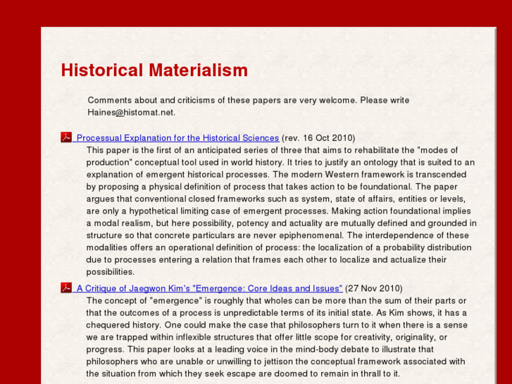 www.historicalmaterialism.info