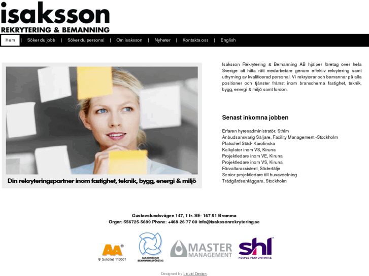 www.isakssonrekrytering.se