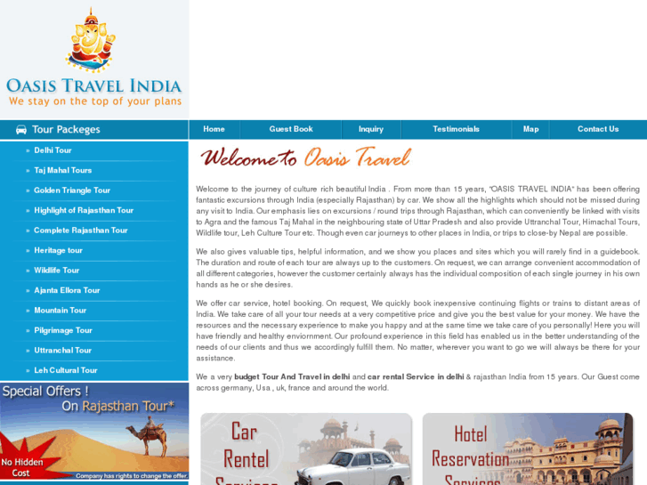 www.oasistravelindia.com