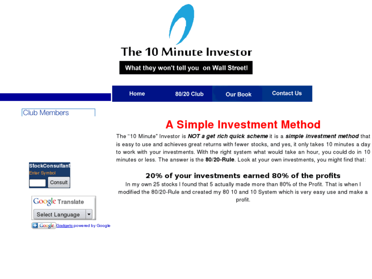 www.the10minuteinvestor.com