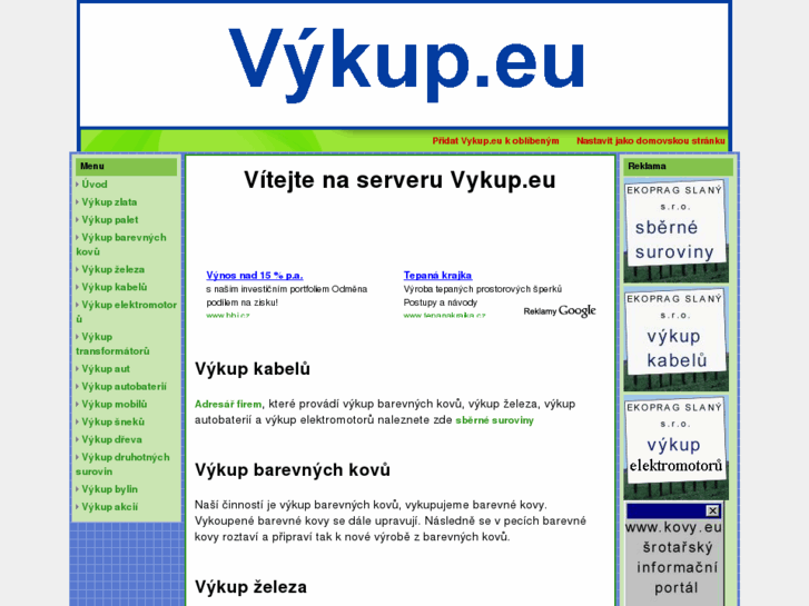 www.vykup.eu