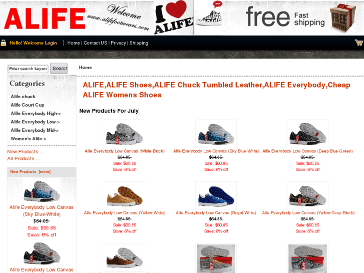 www.alifefootwears.com